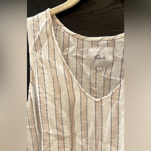 Rails Top Mira in Costa Stripe Lightweight Tank Blouse Size M - Picture 4 of 7